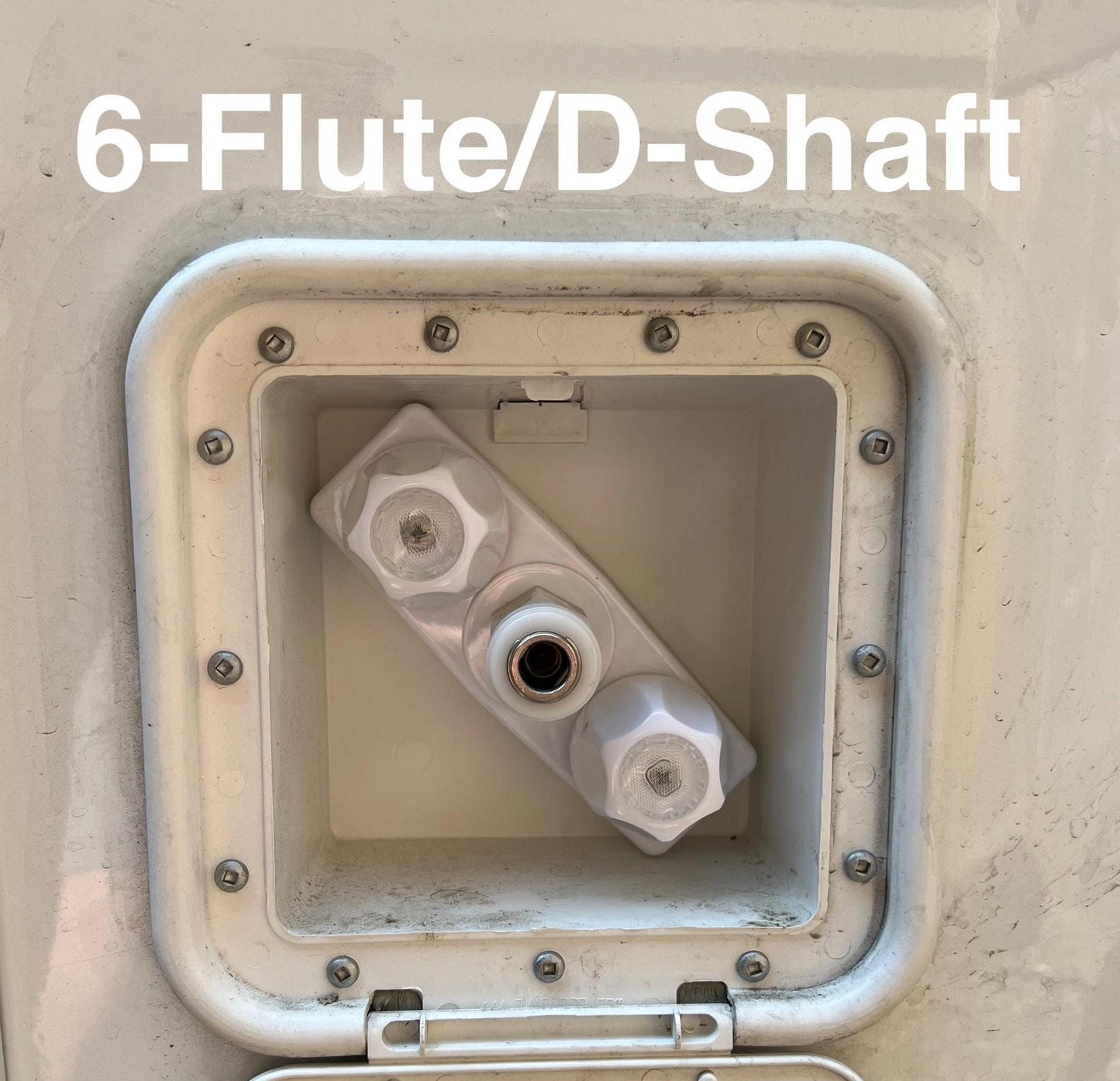 Ergonomic Tap Handles for RV Exterior Shower.