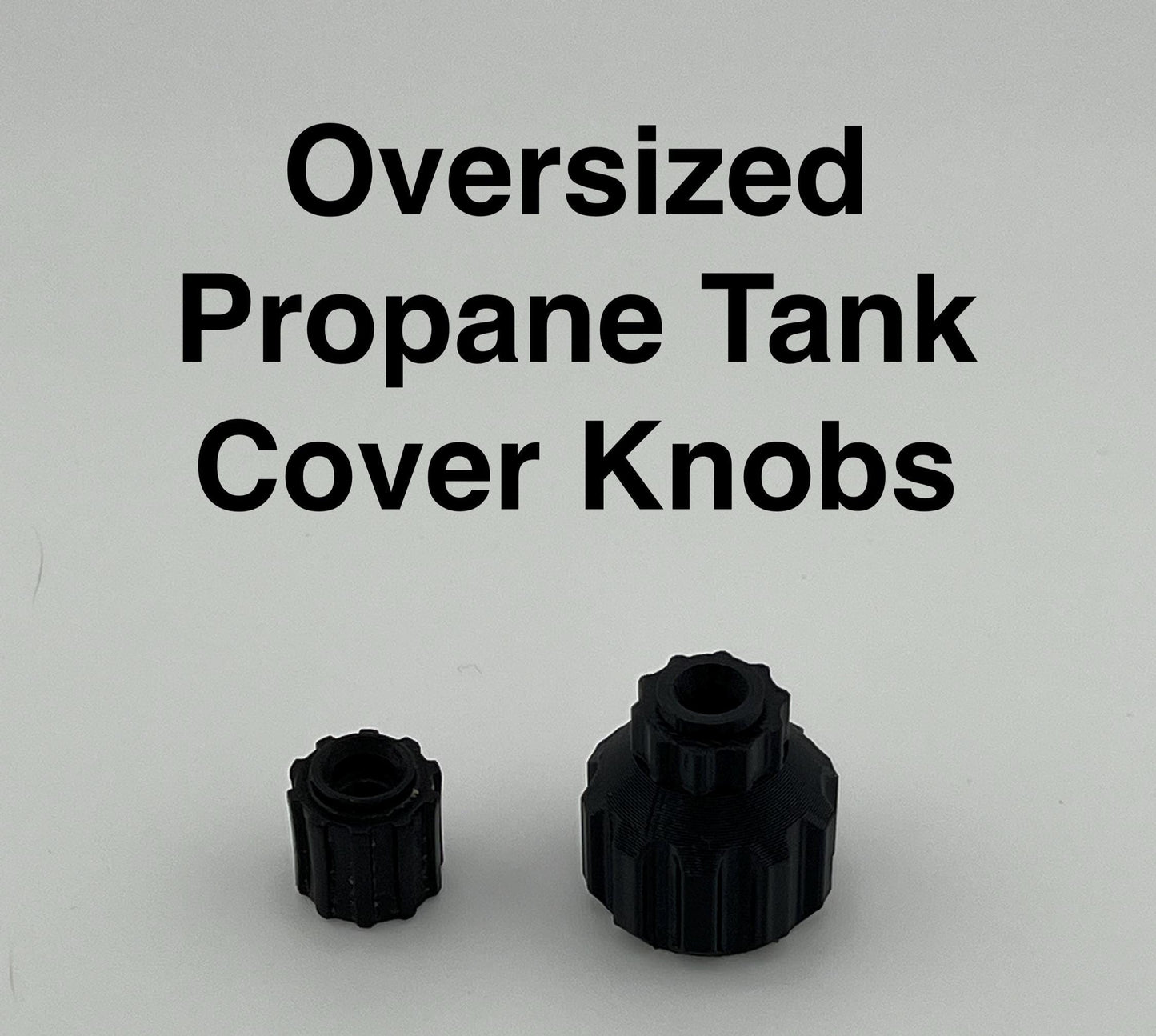 Ergonomic Knobs for Propane Tank Access Cover - M5 threads - Fits Camco Propane Tank Covers used by Escape and Many Others (2-Pack)