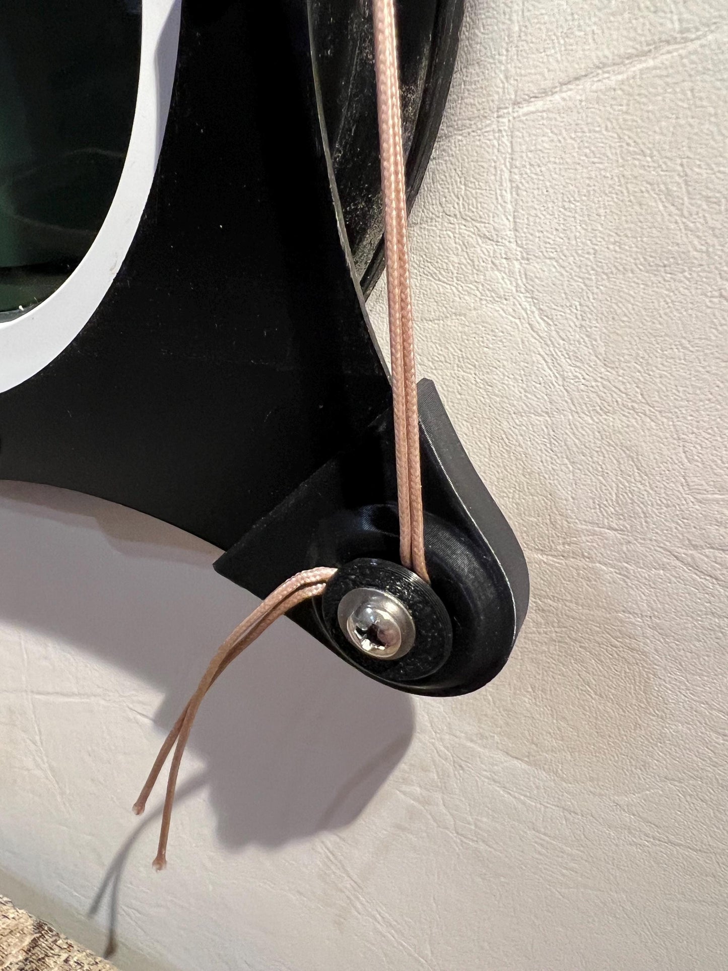 Window Corner Guards with Shade Cord Tensioners for Escape trailers (sold in pairs)
