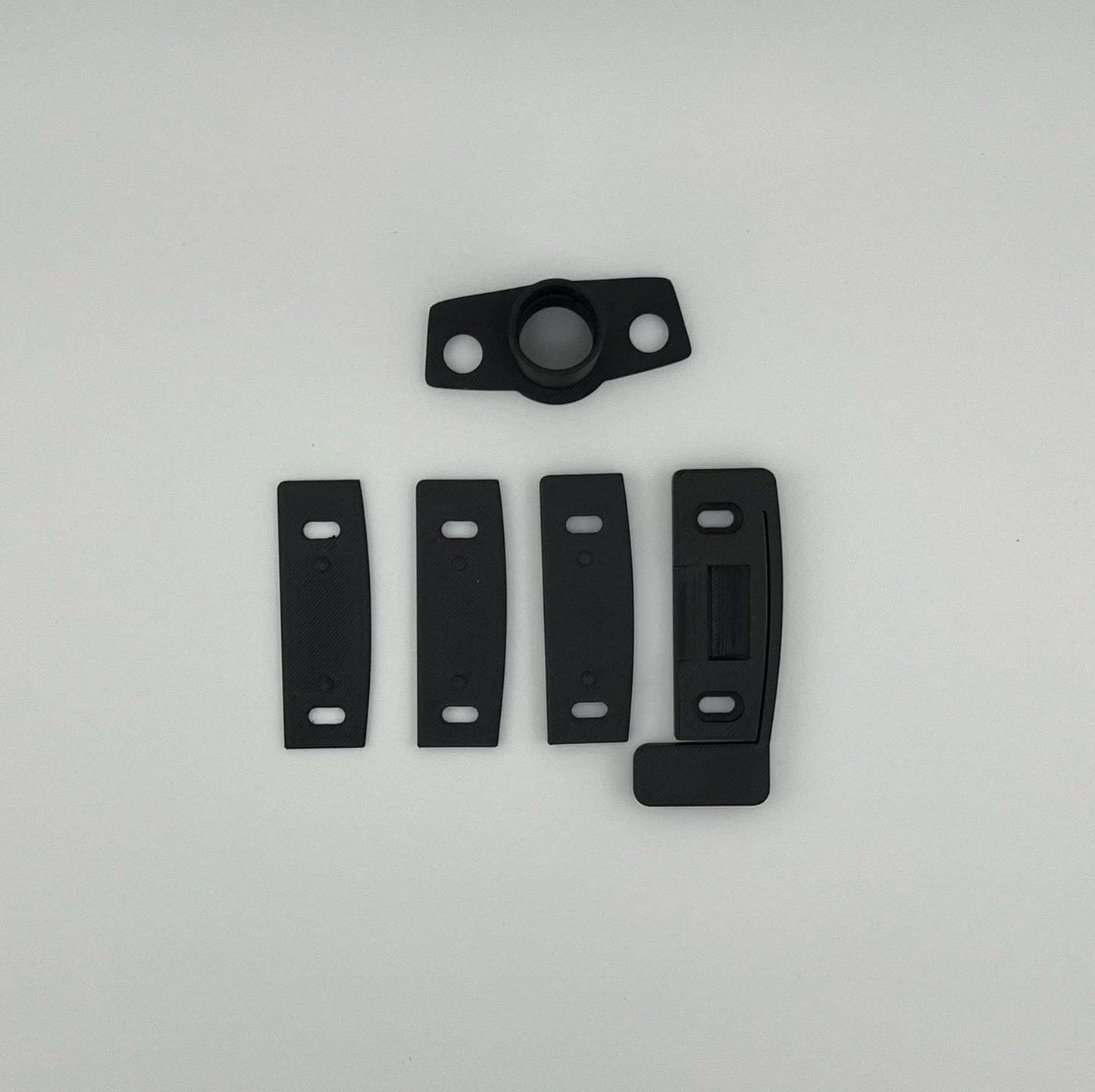Each kit includes a strike plate, a sleeve, and 1mm, 2mm, and 4mm shims.