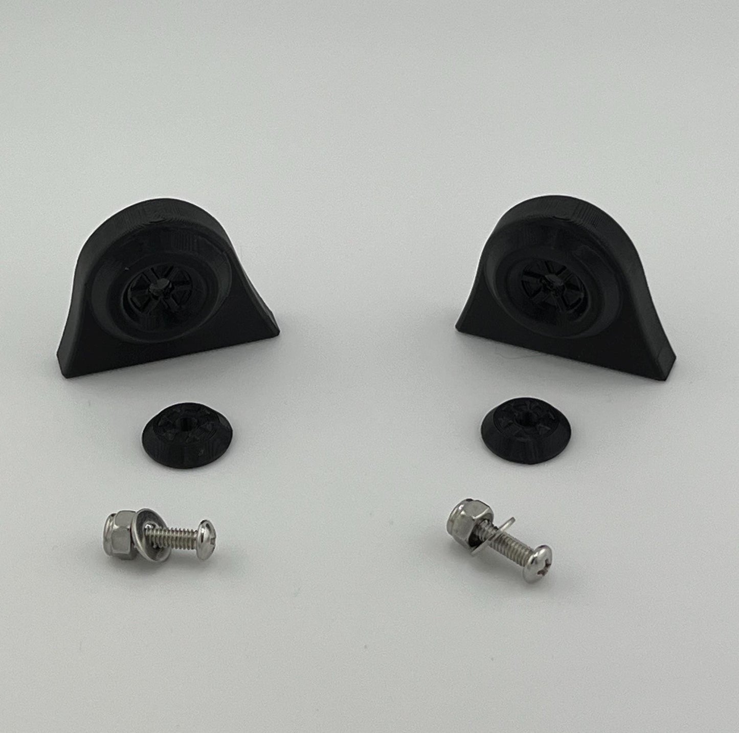 Window Corner Guards with Shade Cord Tensioners for Escape trailers (sold in pairs)