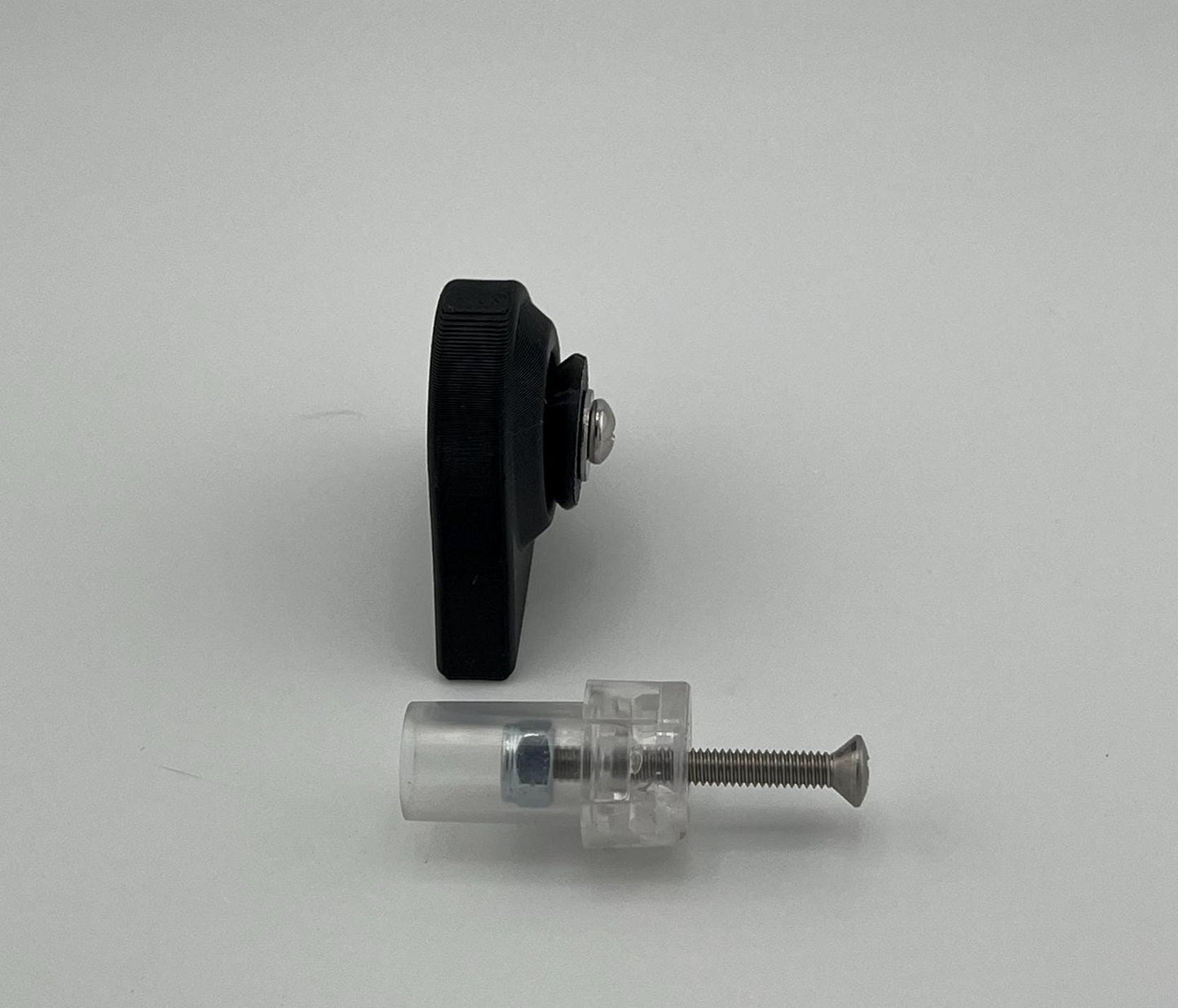 Window Corner Guards with Shade Cord Tensioners for Escape trailers (sold in pairs)