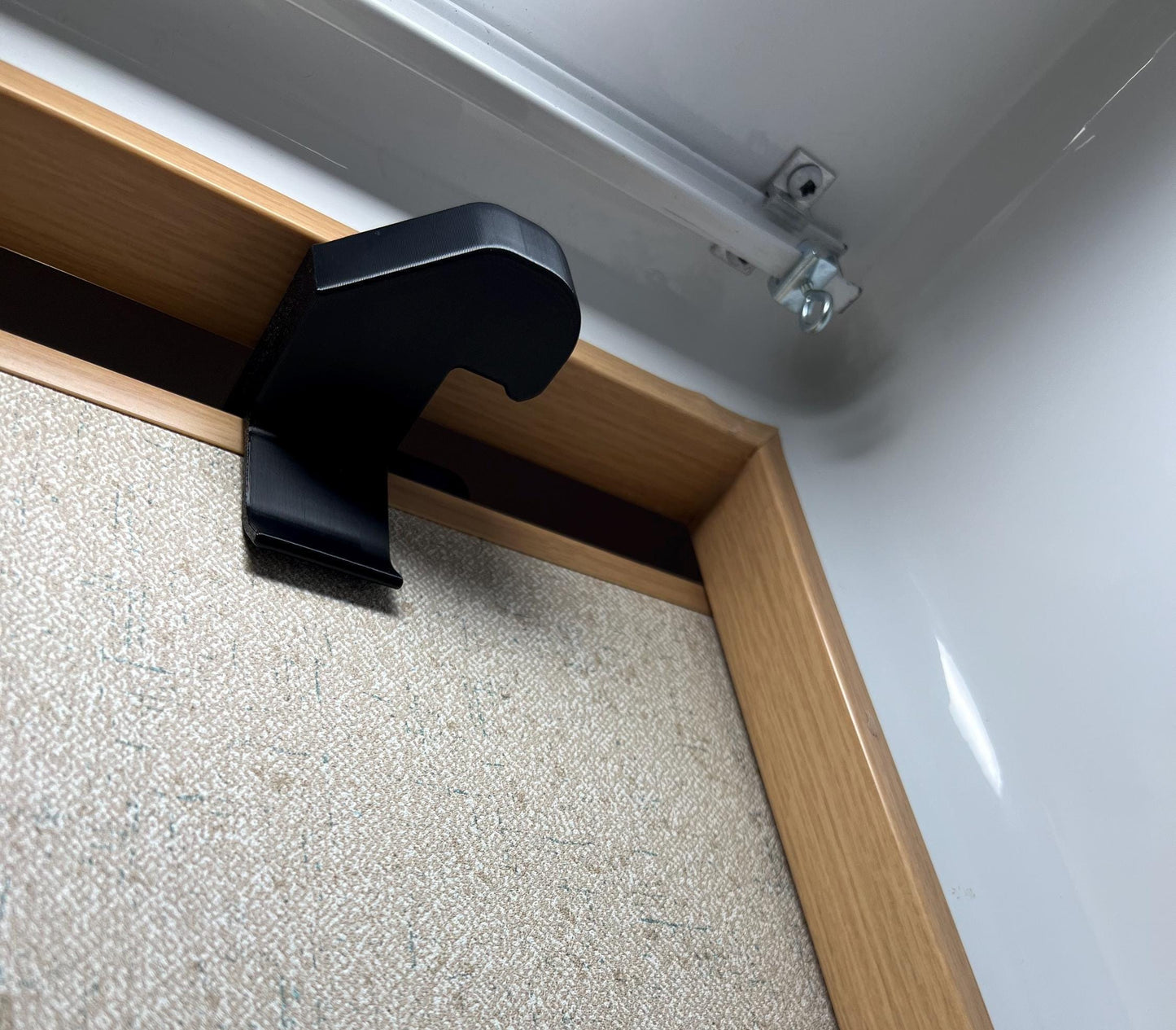 Bathroom Door Travel Latch and Robe Hook for Escape Trailers