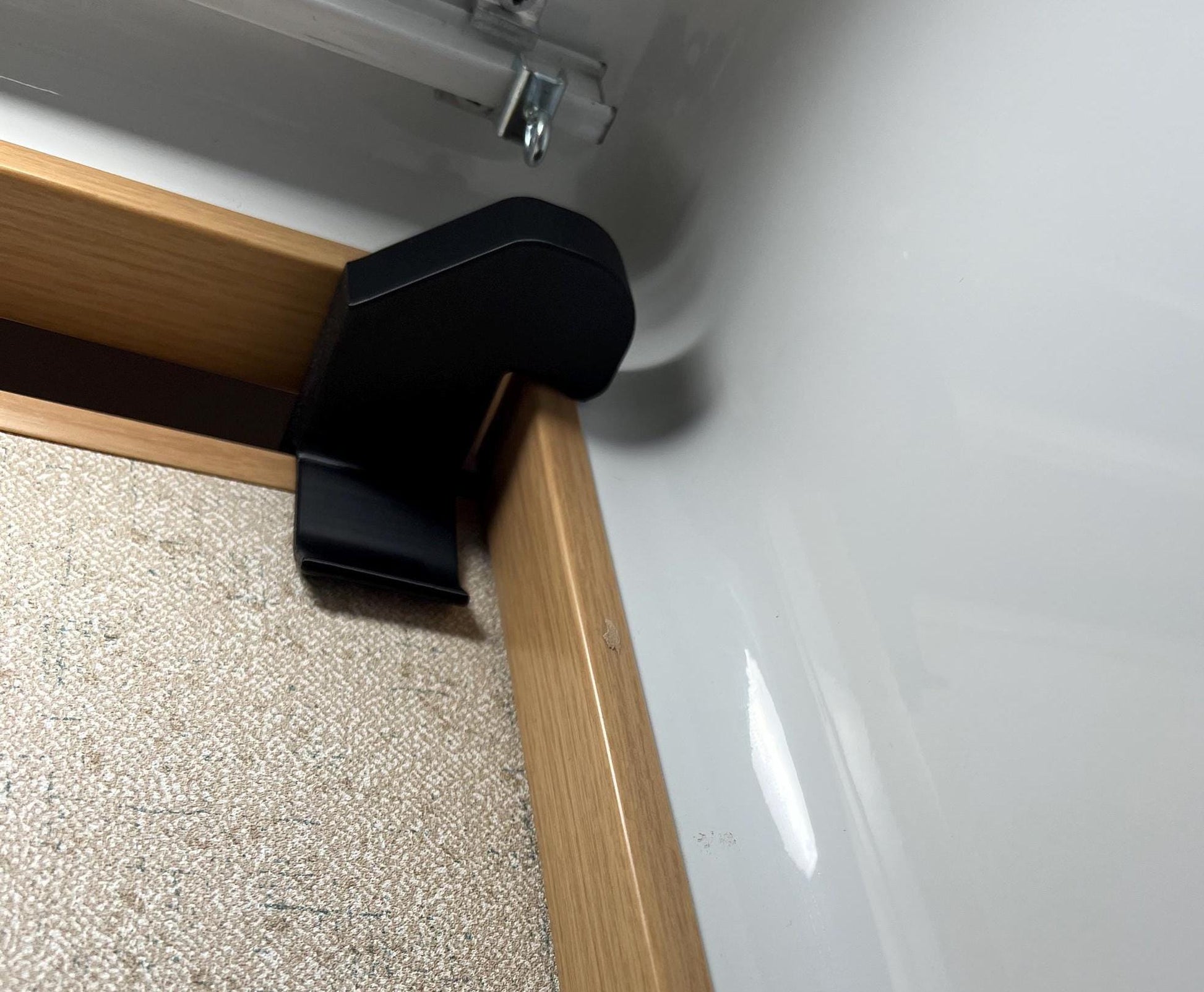 Bathroom Door Travel Latch and Robe Hook for Escape Trailers
