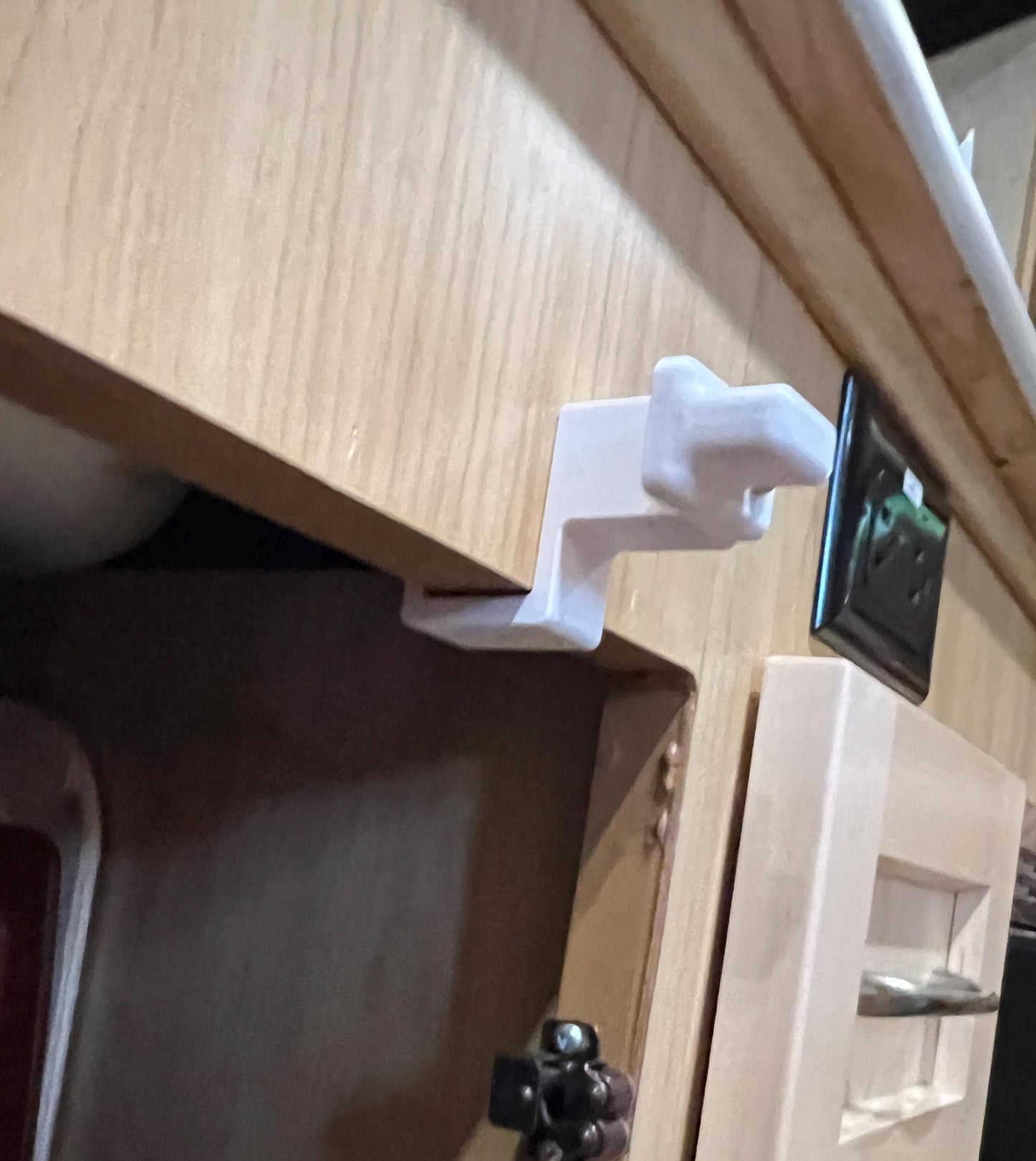2 PACK - Custom-fit RV Cabinet Door Latches - Fits most cabinets and drawers - Made to order