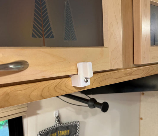 2-PACK - Overhead Cabinet Door Latches - Fits Escape Trailer Overhead Cabinets (1 5/8" face frames and 3/4" cabinet Doors)