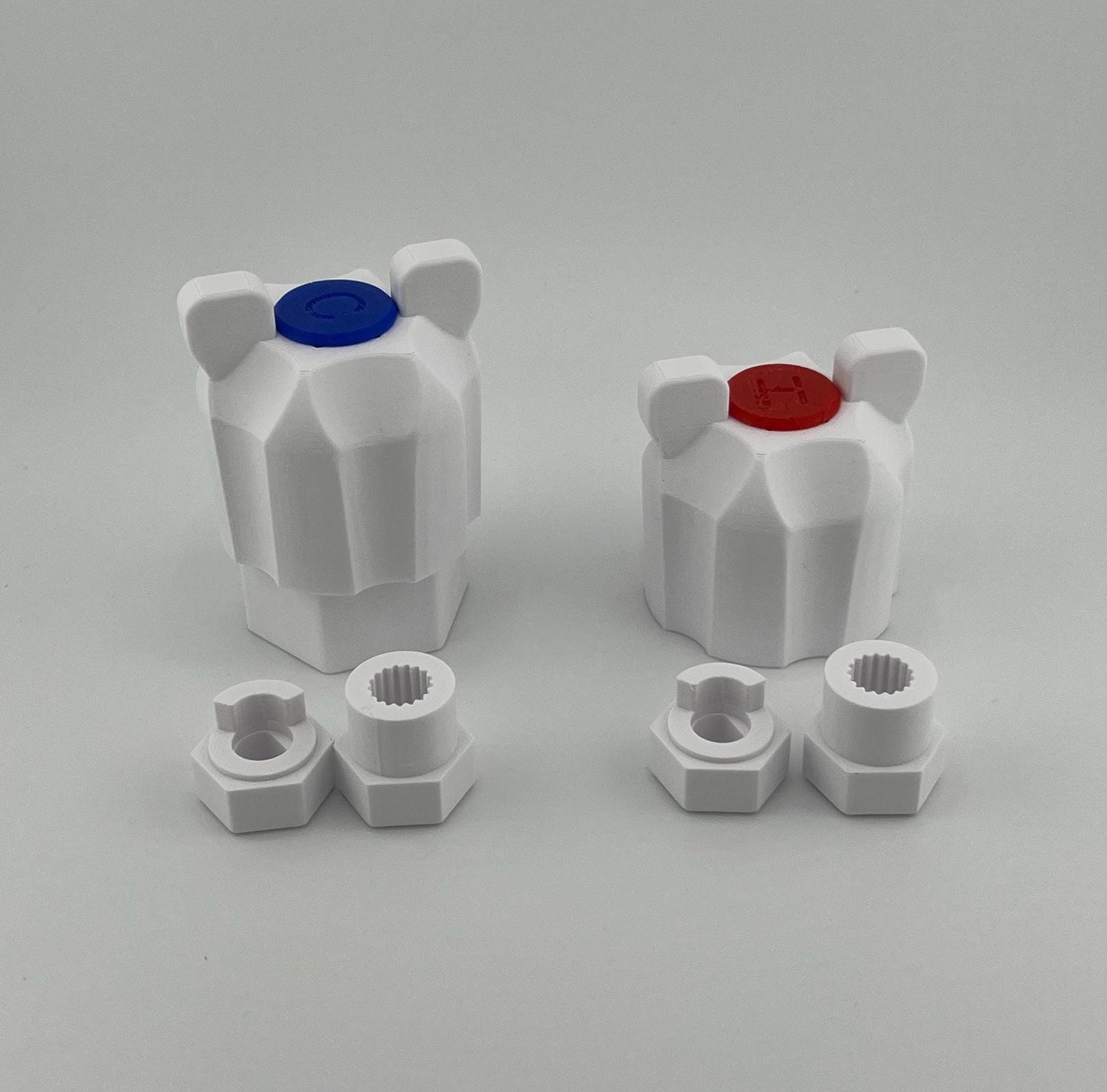 Telescoping Ergonomic Tap Handles for Exterior Shower - Fits Escape and Trailers with quick-connect fixtures.