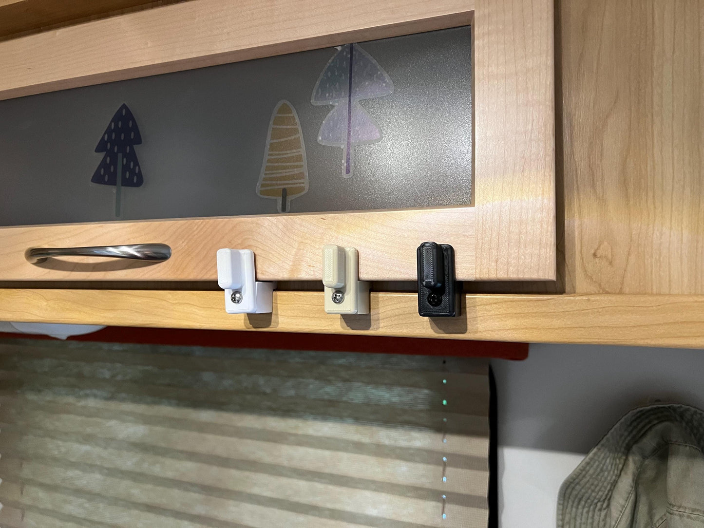 2-PACK - Overhead Cabinet Door Latches - Fits Escape Trailer Overhead Cabinets (1 5/8" face frames and 3/4" cabinet Doors)