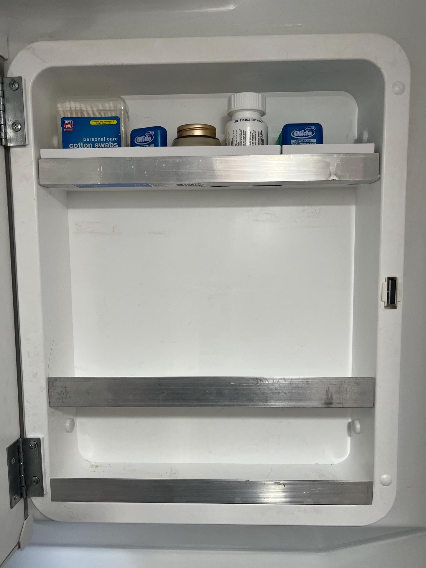 Top-Shelf Medicine cabinet organizer for Escape Trailers (Fit dimensions are in the description, confirm before ordering)