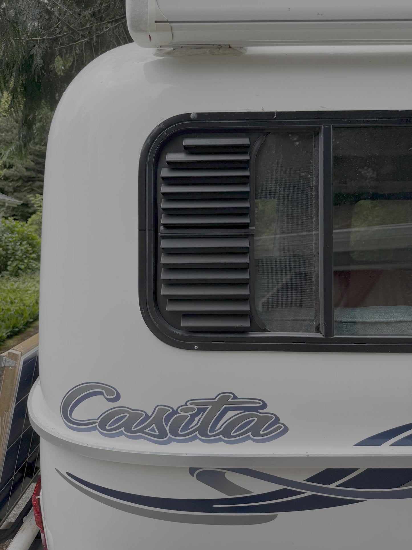 Window Ventilation Louvers for Escape and Casita trailers with framed windows