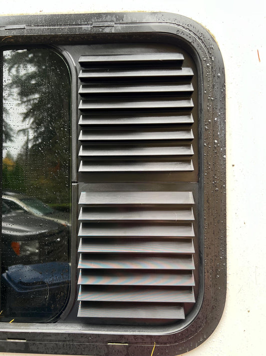 Window Ventilation Louvers for Escape and Casita trailers with framed windows