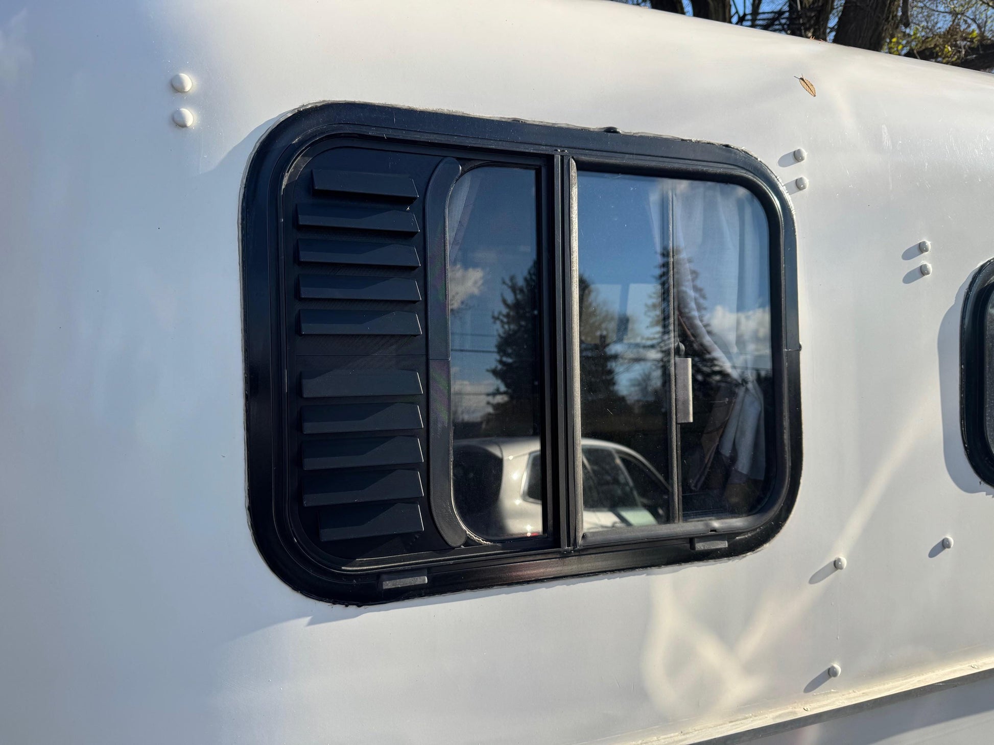 Scamp Travel Trailer Window Louver - Improves ventilation in wet weather