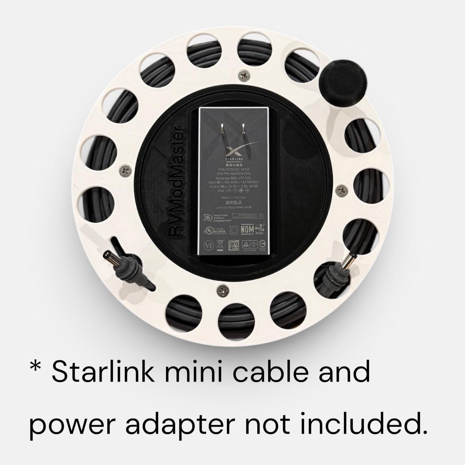 Cable Organizer Spool/Reel designed to fit Starlink Mini power cable