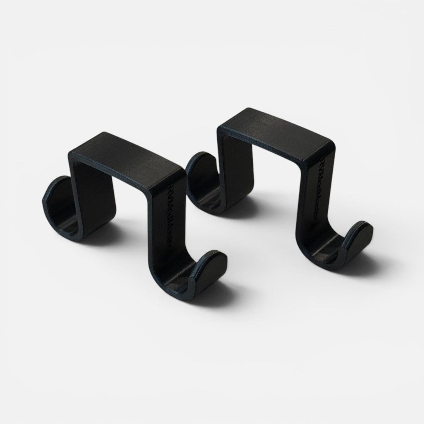 Wet-n-Dry Bathroom Shower Rail hooks (2-pack)- Dual hangers keep wet things inside and dry things outside