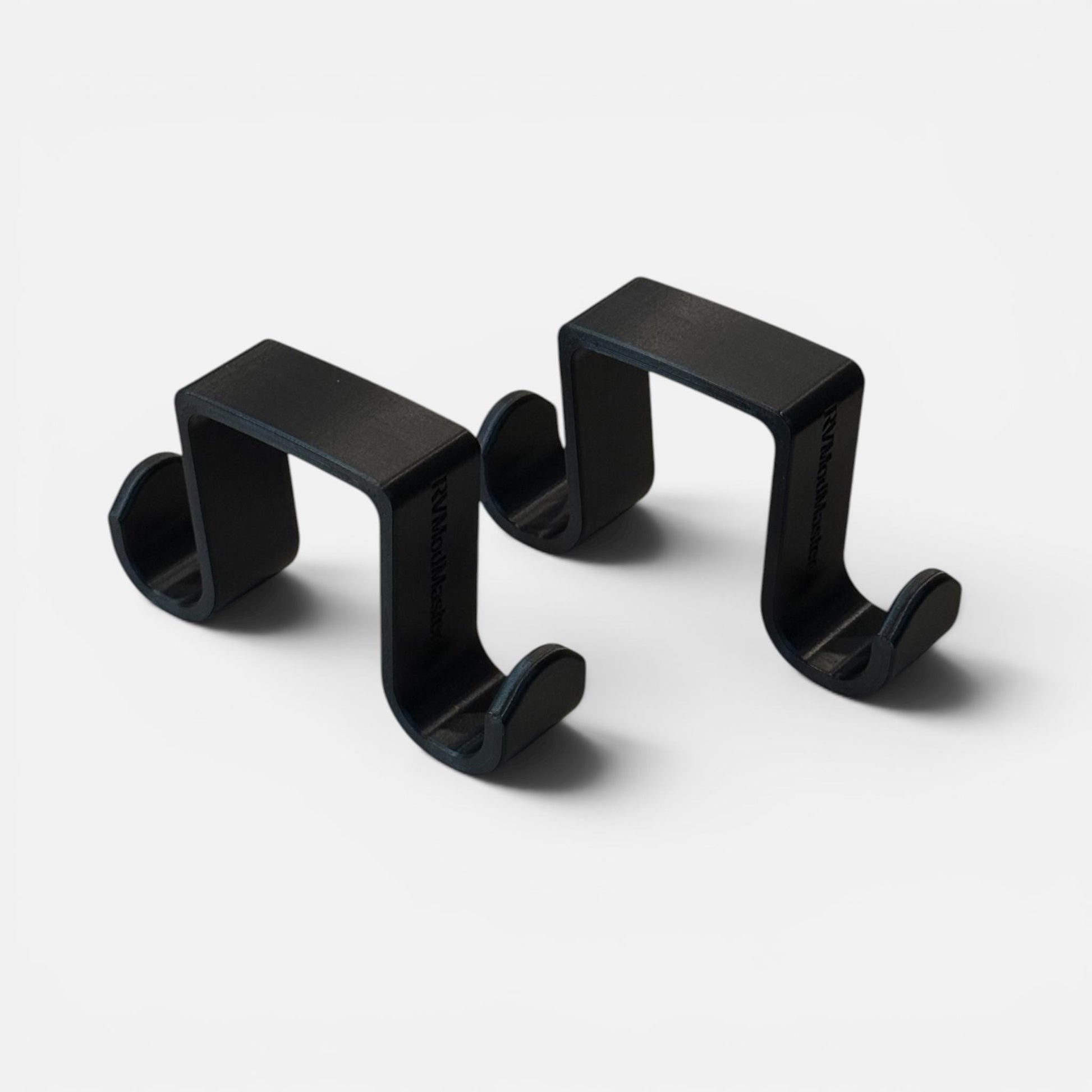 Wet-n-Dry Bathroom Shower Rail hooks (2-pack)- Dual hangers keep wet things inside and dry things outside
